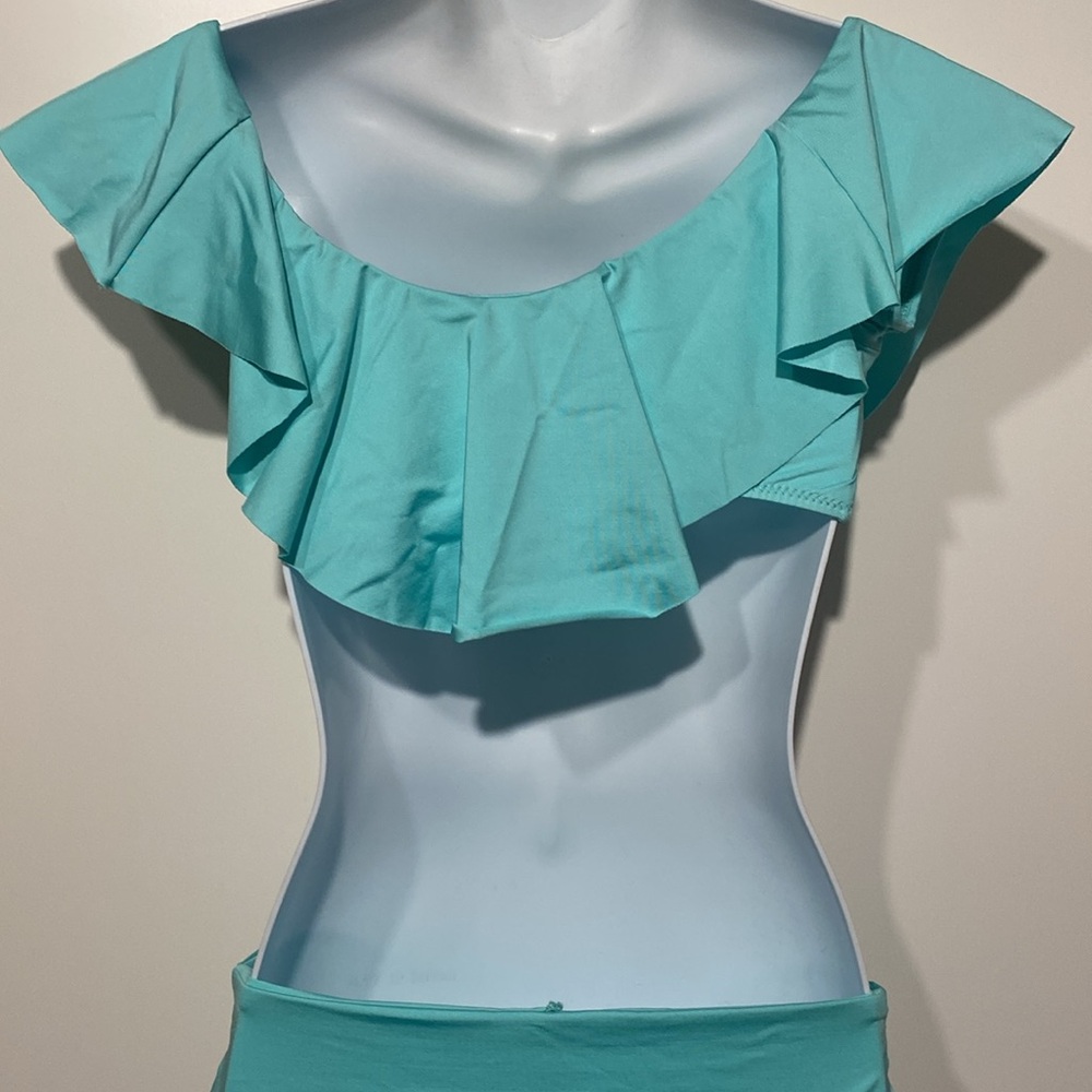 Trina Turk Getaway Off The Shoulder Bandeau Bikini Set - Picture 8 of 16